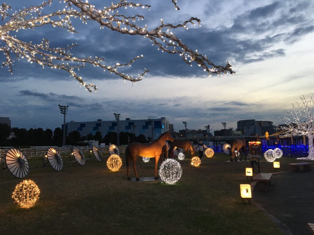 東京メガイルミ 芝生広場